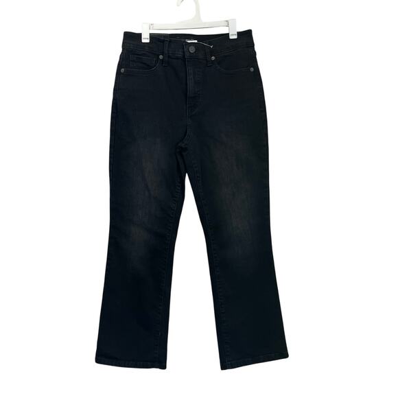 Banana Republic Washed Black Cropped BootCut Jeans Size 27 - Picture 1 of 7